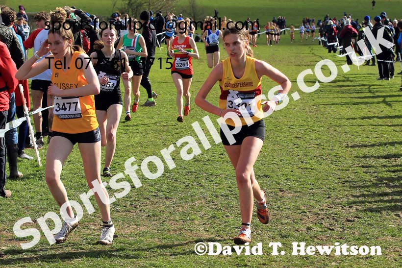 Womens Under-20s 2022 CAU Inter Counties Cross Country, Prestwold Hall, Loughborough.  Photo: David T. Hewitson/Sports for All Pics